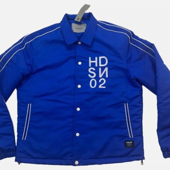Hudson Water Repellent Insulated Coach Jacket Style HM100 Men's Size XL Blue New - Picture 2 of 13